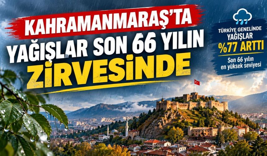 Kahramanmaraş'ta Yağışlar Son 66 Yılın Zirvesinde