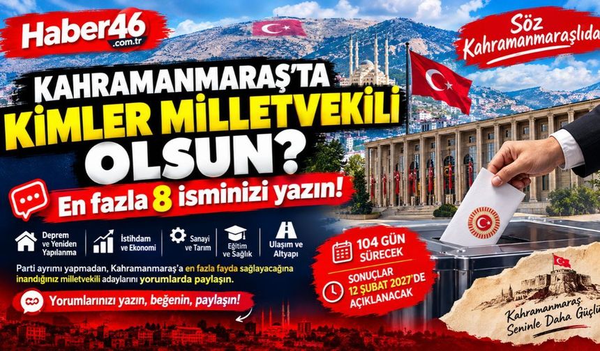 Kahramanmaraş'ta Kimler Milletvekili Olsun? Söz Sizin!