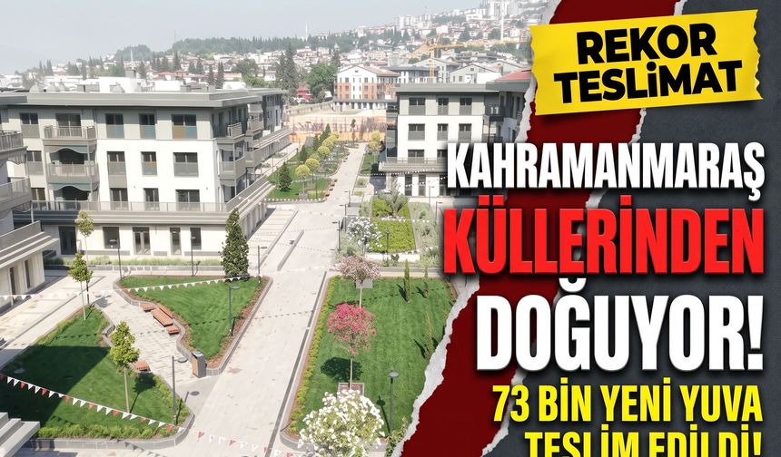 Kahramanmaraş’ta Tarihi Dönüşüm: 73 Bin 956 Kalıcı Konut Ve İş Yeri Teslim Edildi!