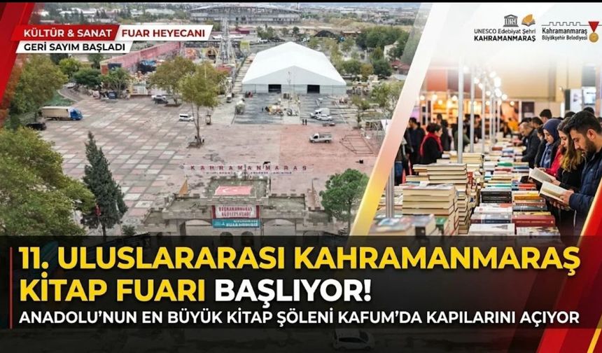 Edebiyatın Kalbi KAFUM’da Atacak: 11. Uluslararası Kahramanmaraş Kitap Fuarı Başlıyor!