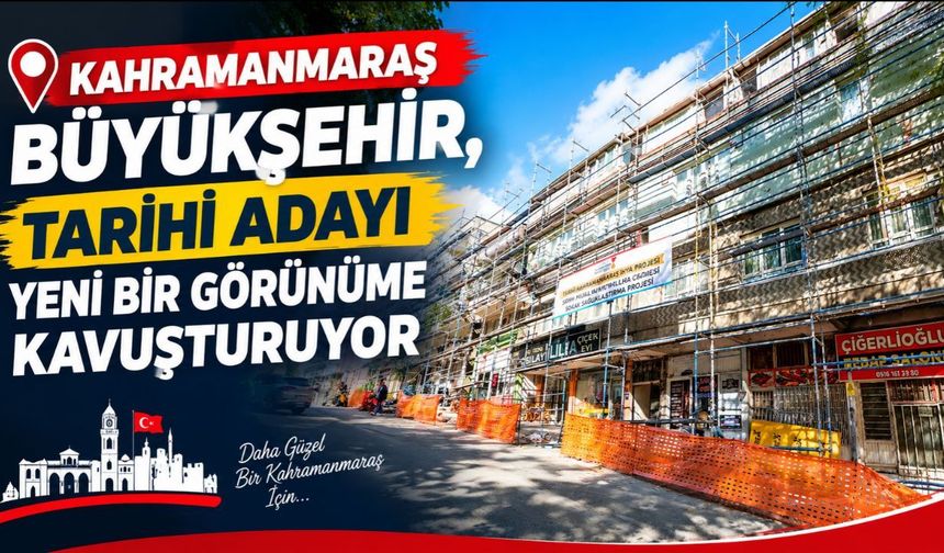 Kahramanmaraş Kalesi Çevresinde Sokak Sağlıklaştırma Çalışmaları Sürüyor