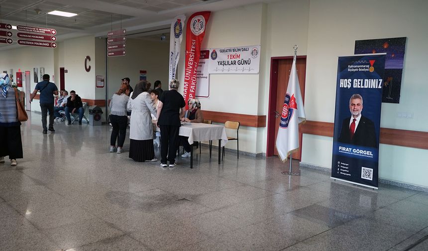 Kahramanmaraş'ta 65 yaş üstü vatandaşlara kapsamlı sağlık taraması
