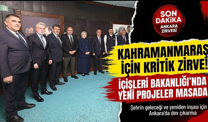 Kahramanmaraş Protokolünden Başkentte Kritik Zirve: Bakan Mustafa Çiftçi ile Dev Buluşma!