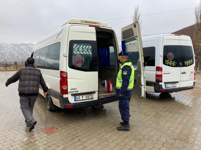 Kahramanmaraş'ta eş zamanlı okul servisleri denetlendi!