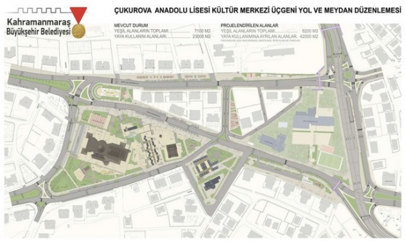 Kahramanmaraş Çukurova Elektrik Anadolu Lisesi - Kültür Merkezi Meydan Projesi