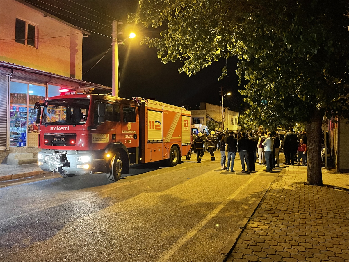 Kahramanmaraş'ta evde çıkan yangın sonucu mahallede gerginlik yaşandı