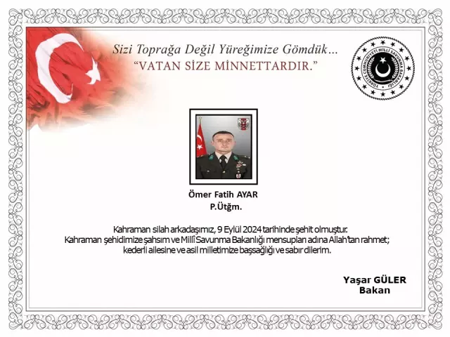 Msb Aci Haberi Duyurdu 1 Asker Sehit Oldu 17801157 8039 M