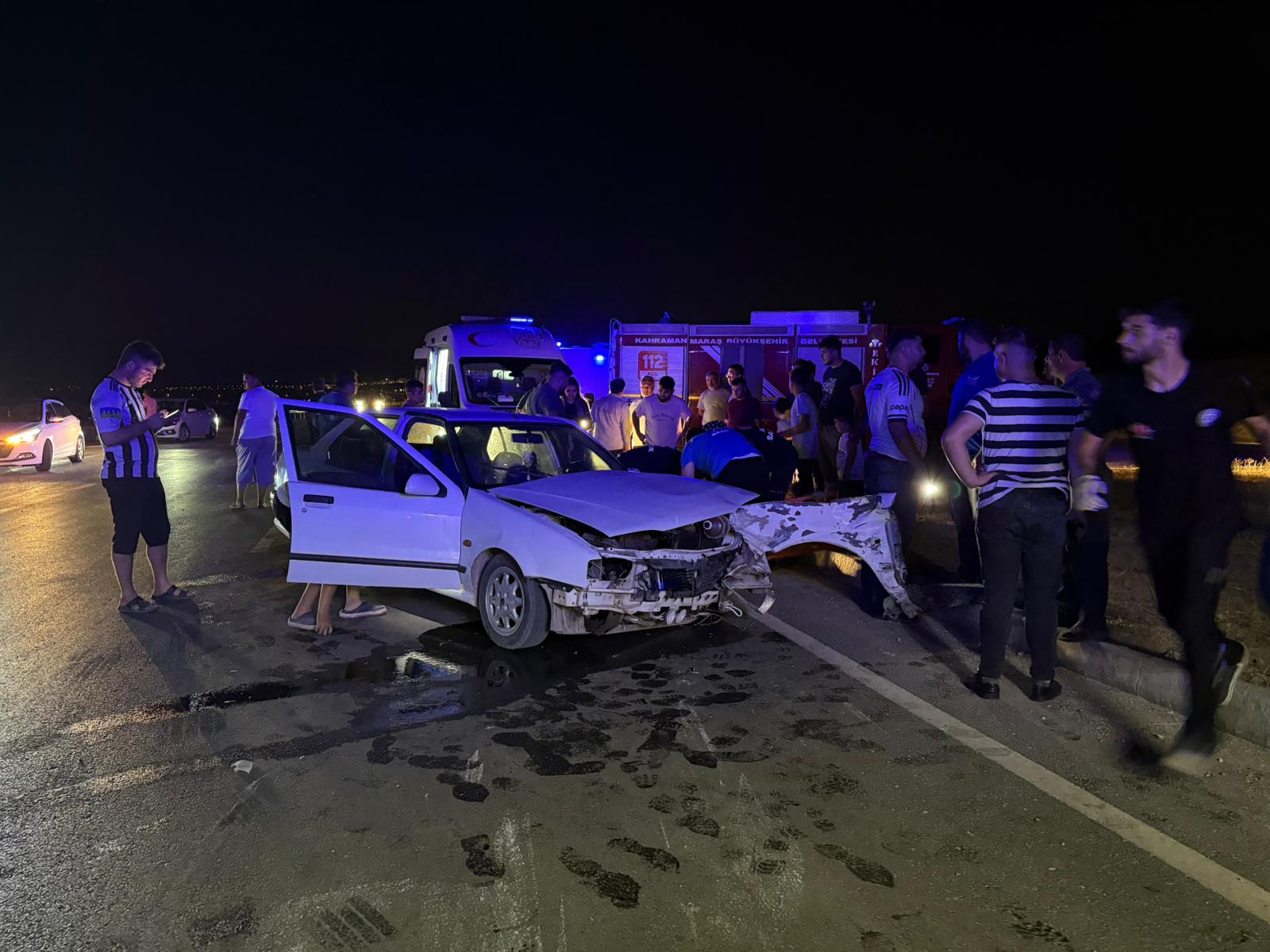 Kahramanmaraş’ta Otomobiller Çarpıştı: 10 Yaralı