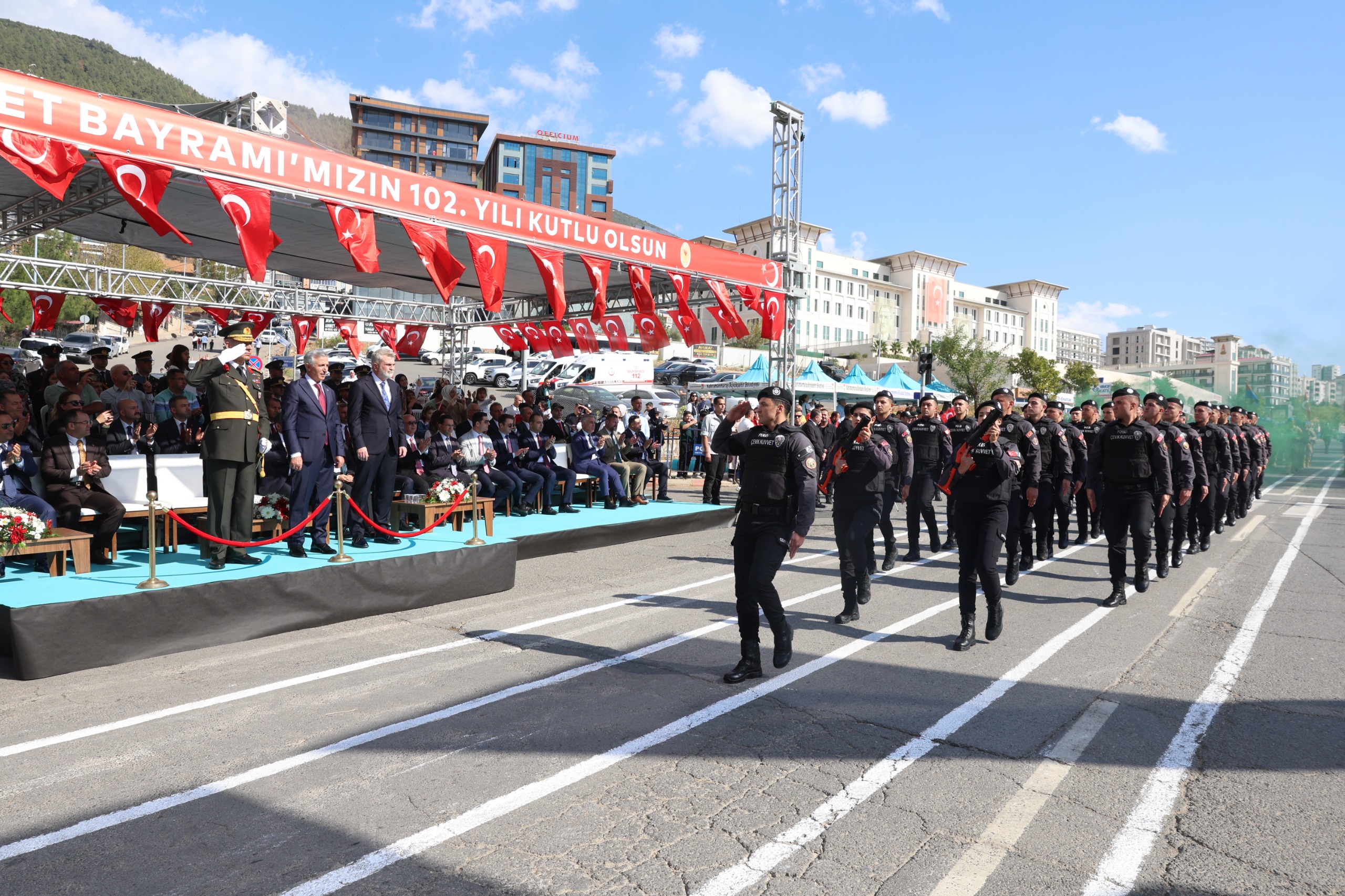 Cumhuriyetin 102. Yılı Kahramanmaraş’ta Coşkuyla Kutlandı