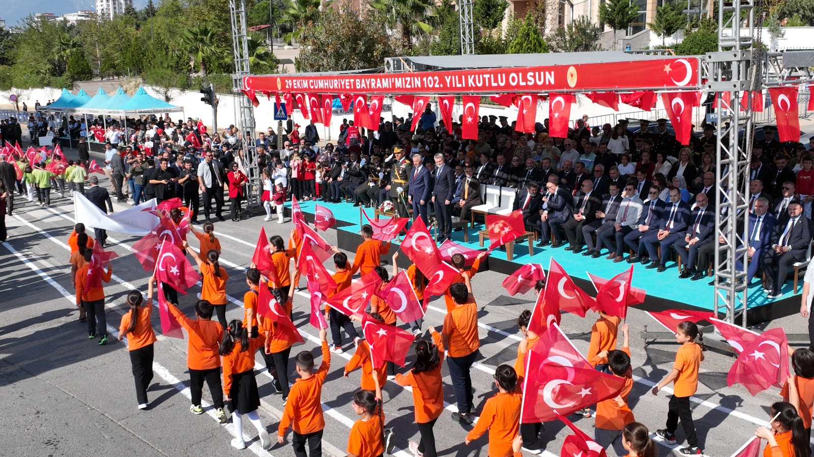 Cumhuriyetin 102. Yılı Kahramanmaraş’ta Coşkuyla Kutlandı