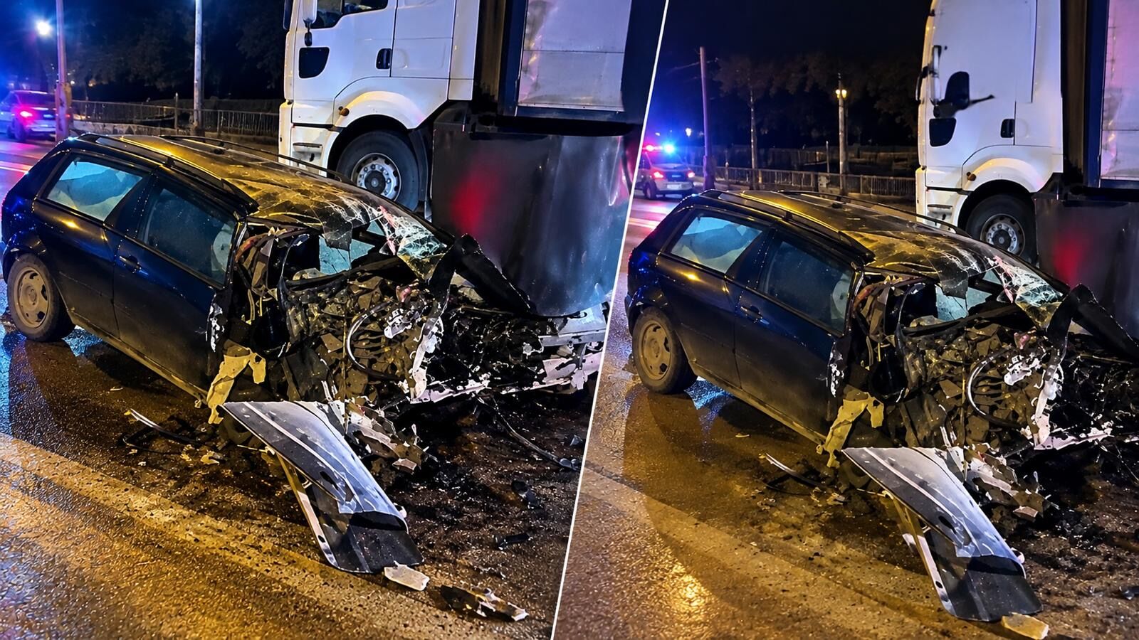 Kahramanmaraş’ta Feci Kaza: Otomobil Park Halindeki Tıra Çarptı
